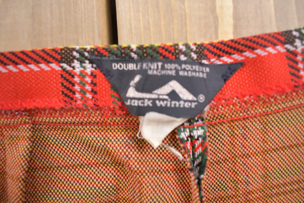 Vintage 1960s Jack Winter Wool Plaid Pants