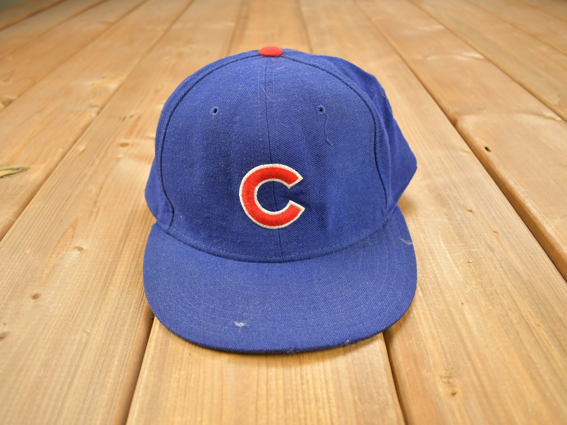 VTG MLB CHICAGO CUBS FITTED HAT SZ 7 1/4