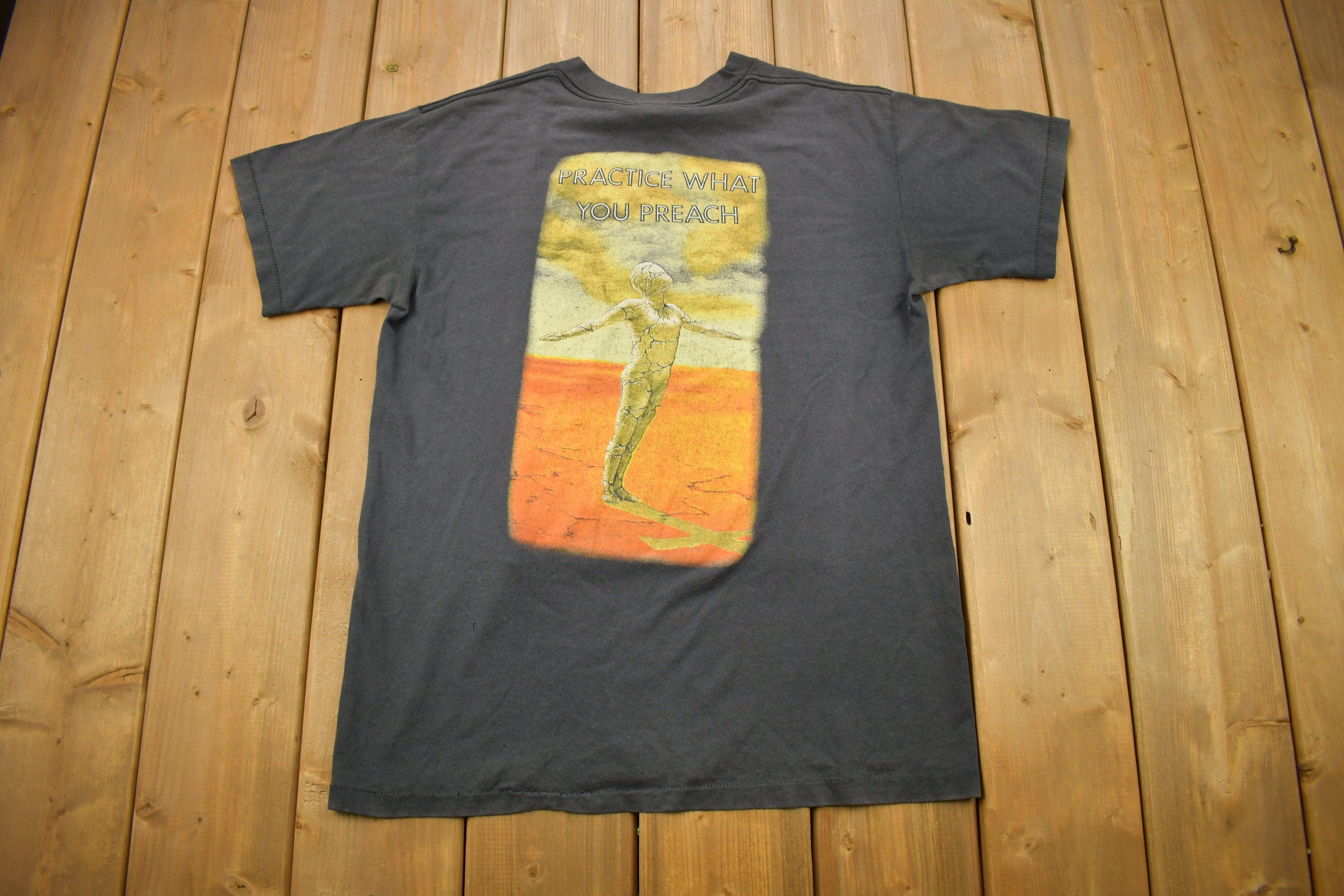 Vintage 1989 Testament Practice What Your Preach Tour Band T-shirt
