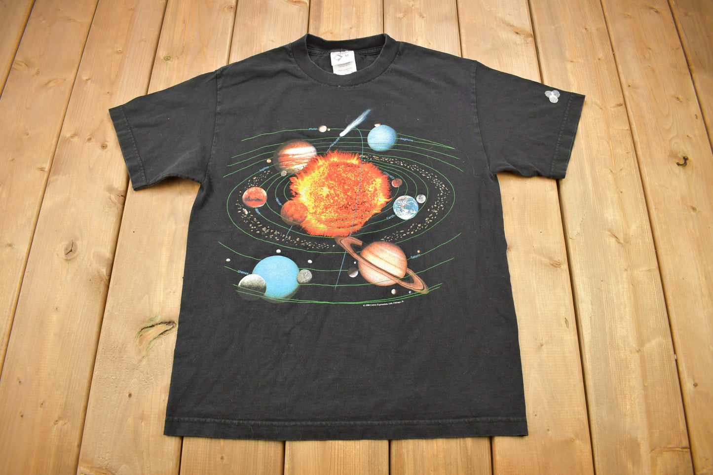 Vintage 1998 The Milky Way Galaxy Space Theme Graphic T-Shirt Size Medium / Streetwear / Retro Style / Space T Shirt