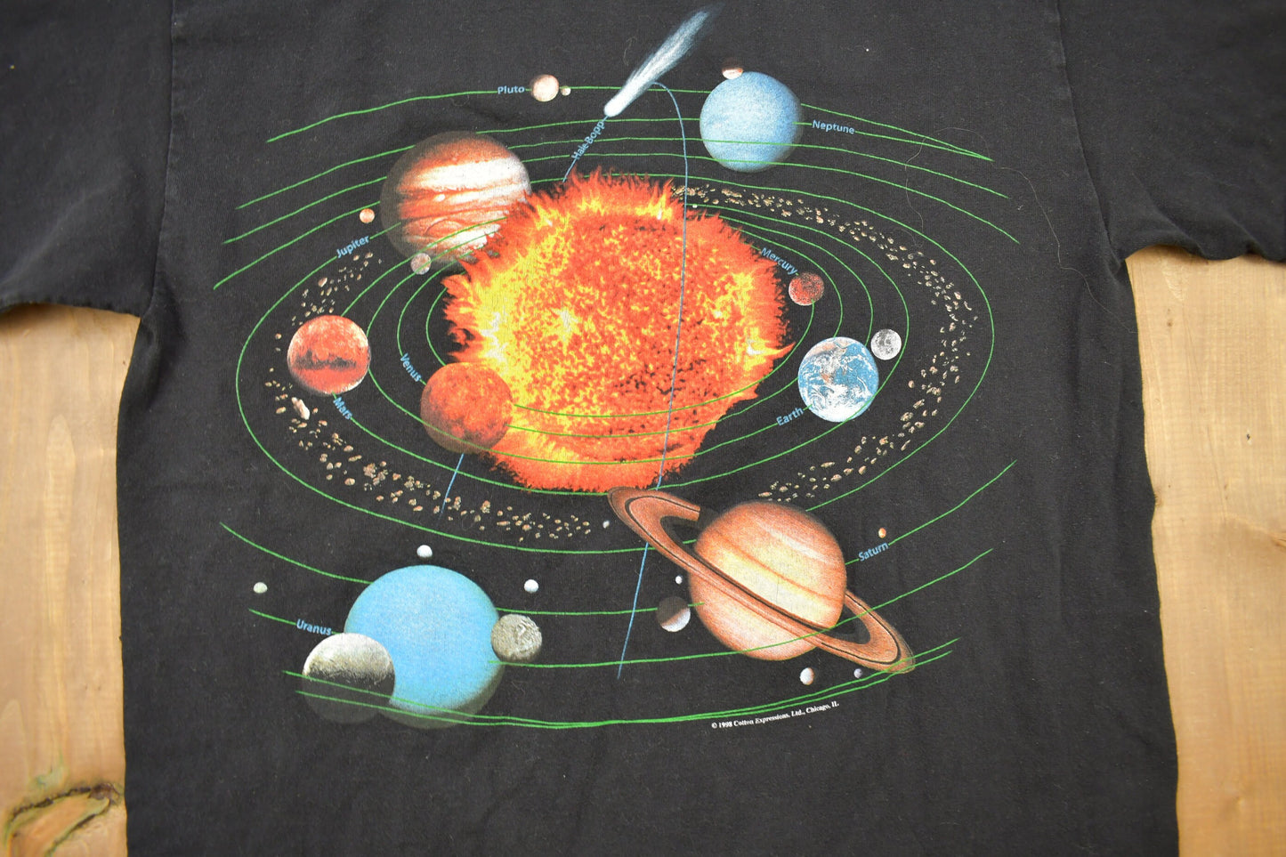 Vintage 1998 The Milky Way Galaxy Space Theme Graphic T-Shirt Size Medium / Streetwear / Retro Style / Space T Shirt