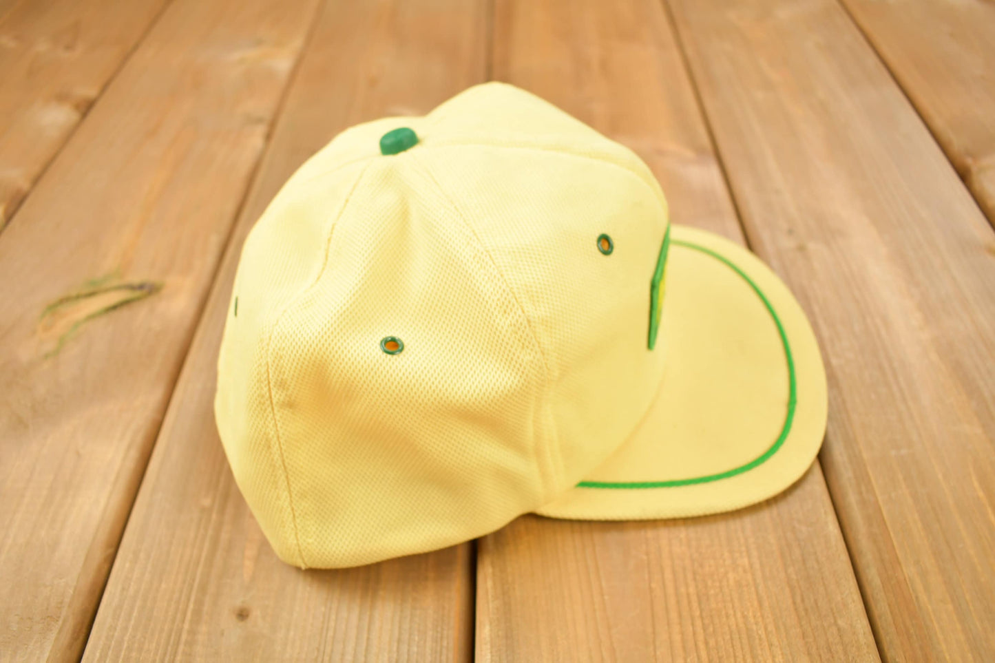 Vintage 1990s MSA Safety Company Yellow Snap Back Hat / OSFA / 90s Hat / Vintage Snap Back / Souvenir Cap / Made In USA