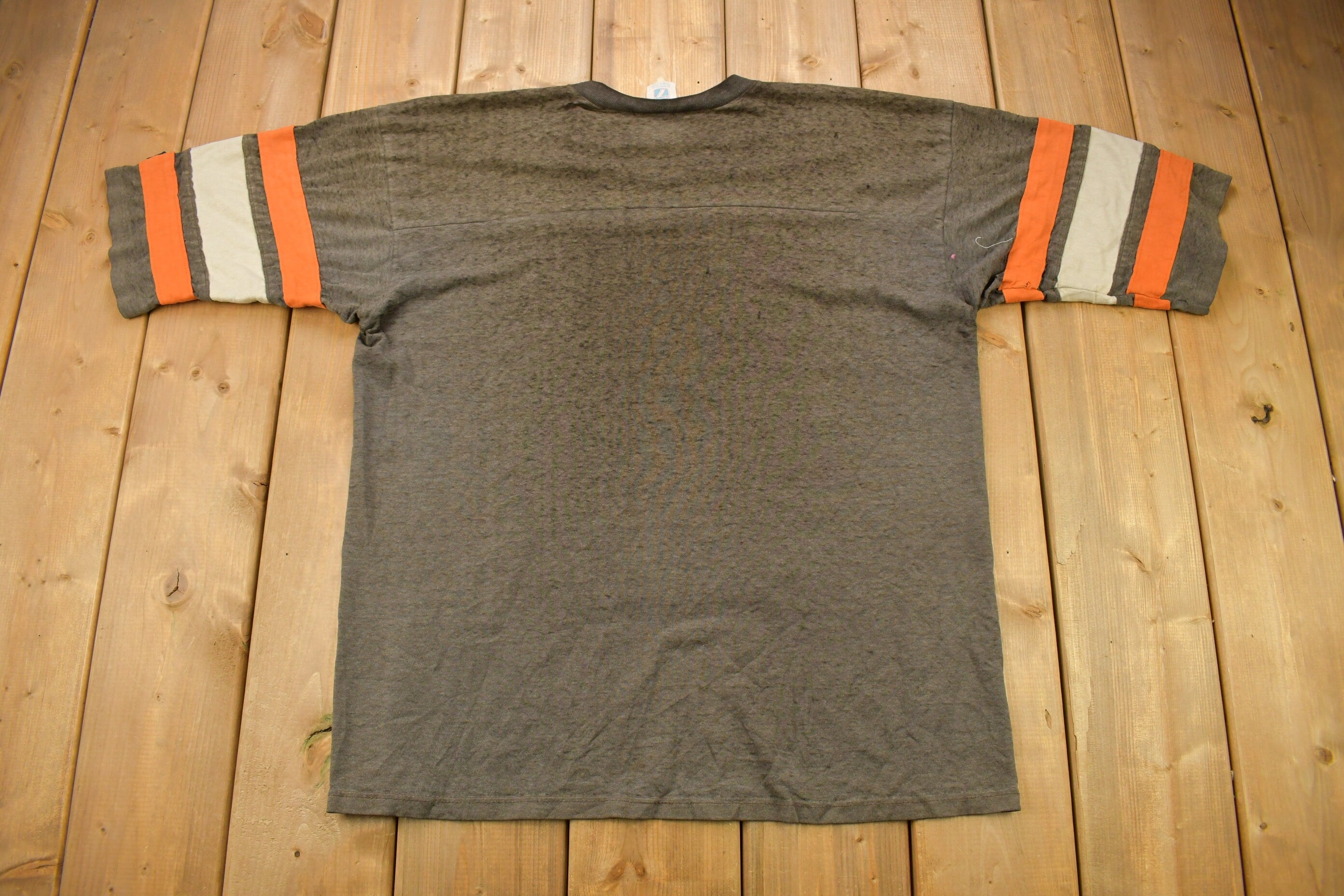 Vintage 1980s Cleveland Browns Logo 7 Graphic T-Shirt