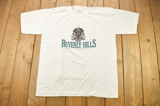 Vintage 1980s Beverly Hills California Souvenir T Shirt / Streetwear / Single Stitch / Vacation Tee / Travel T Shirt / Beverly Hills