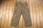 Vintage 1960s Rübezahl Bekleidung Military Wool Cargo Pocket Pants