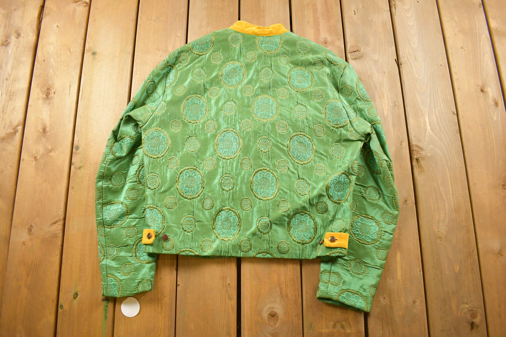 Vintage 1930 All Over Embroidered Abstract Smoking Jacket