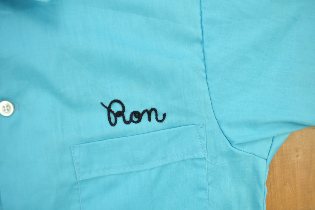 Vintage 1970s Crouse-Hinds Chain Stitched Bowling Shirt