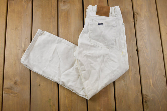 Vintage 1990s Ralph Lauren Polo Jeans White Denim Jeans Size 28 x 25