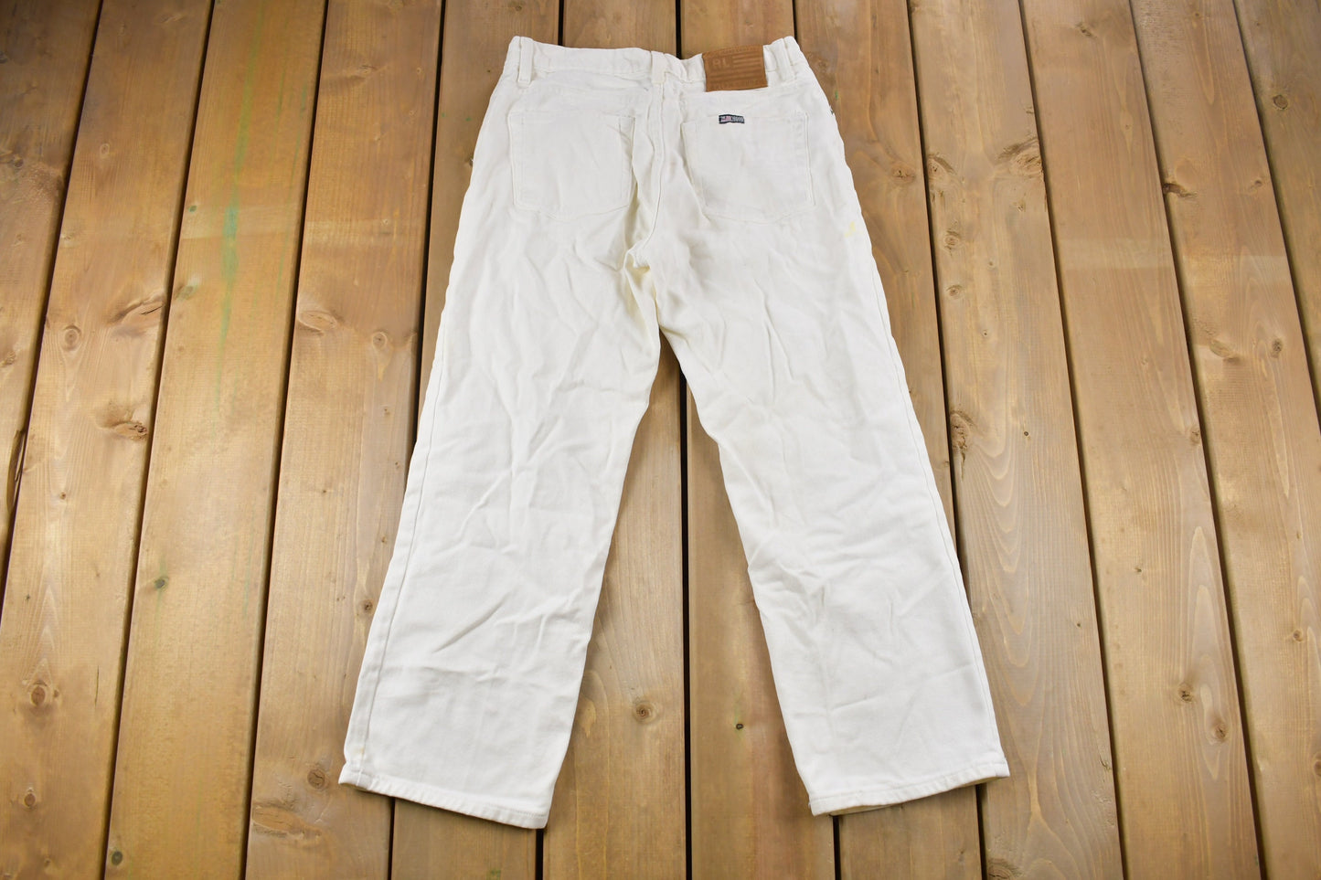 Vintage 1990s Ralph Lauren Polo Jeans White Denim Jeans Size 28 x 25