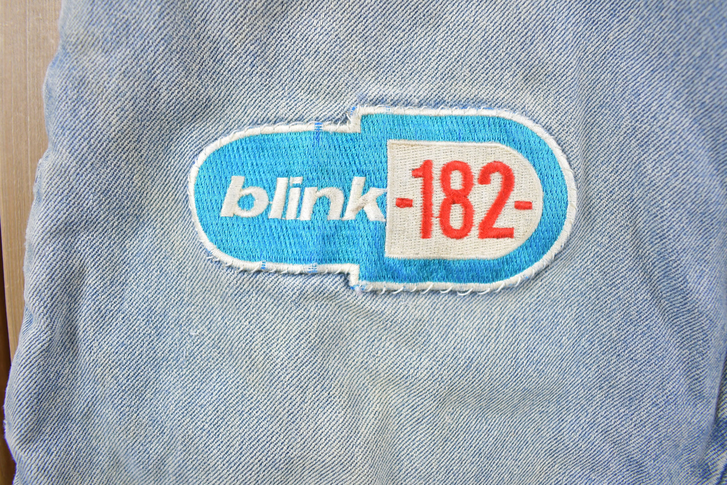 Vintage 1990s Blink-182 Patch Nevada Denim Jeans Size 24 x 24