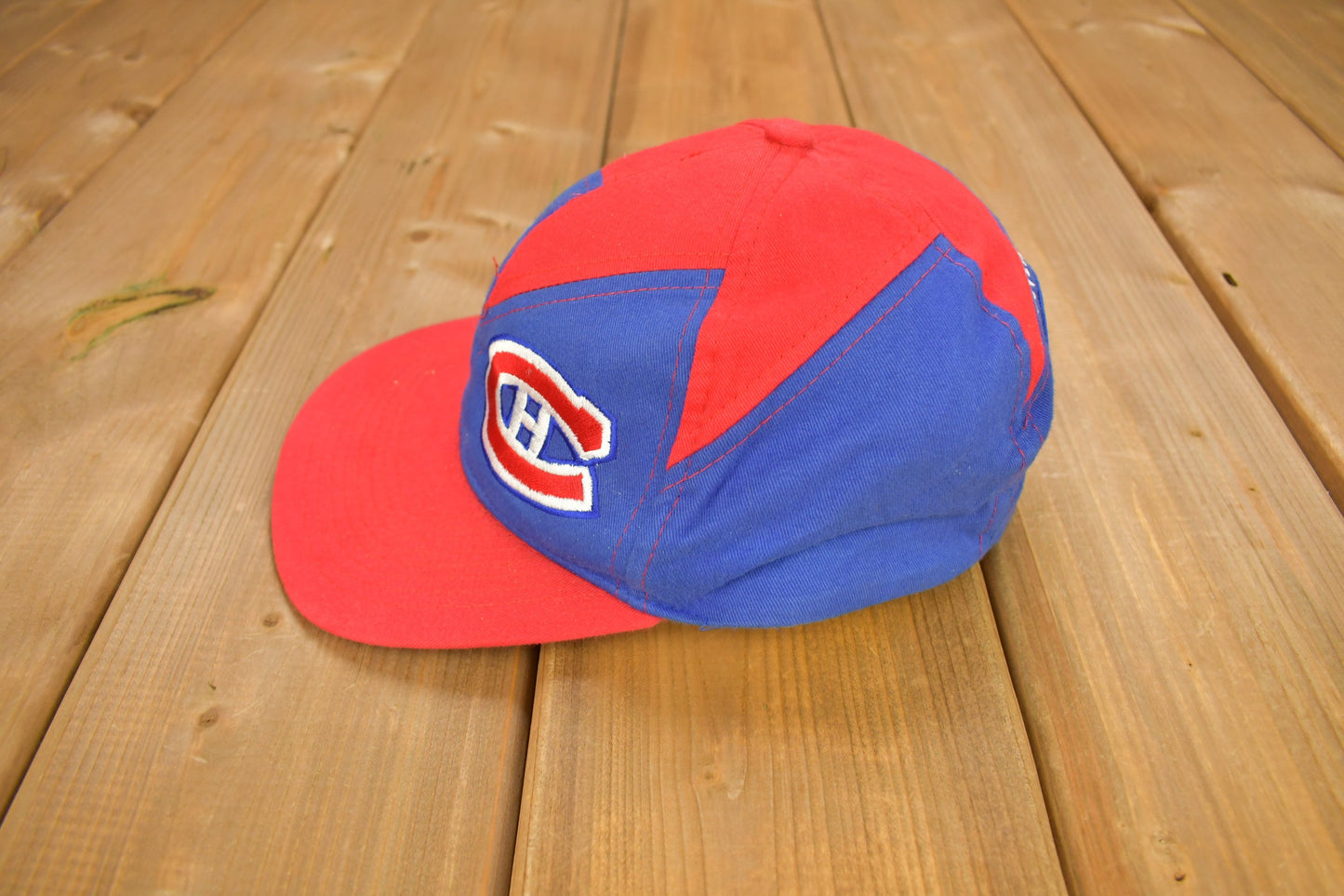 Vintage 1990s Montreal Canadiens Star Pattern Snap Back Hat