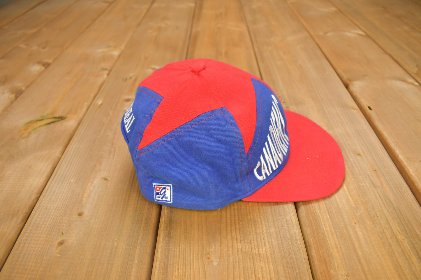 Vintage 1990s Montreal Canadiens Star Pattern Snap Back Hat