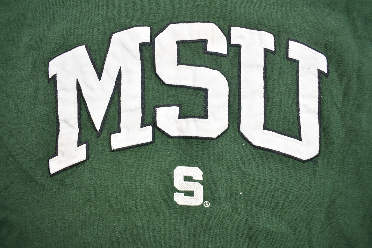 Vintage 1990s Michigan State University Collegiate Crewneck / Embroidered / NCAA Sweatshirt / Sportswear / Americana