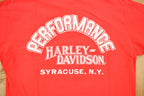 Vintage 1980s Performance Harley Davidson Syracuse New York Henley T-Shirt
