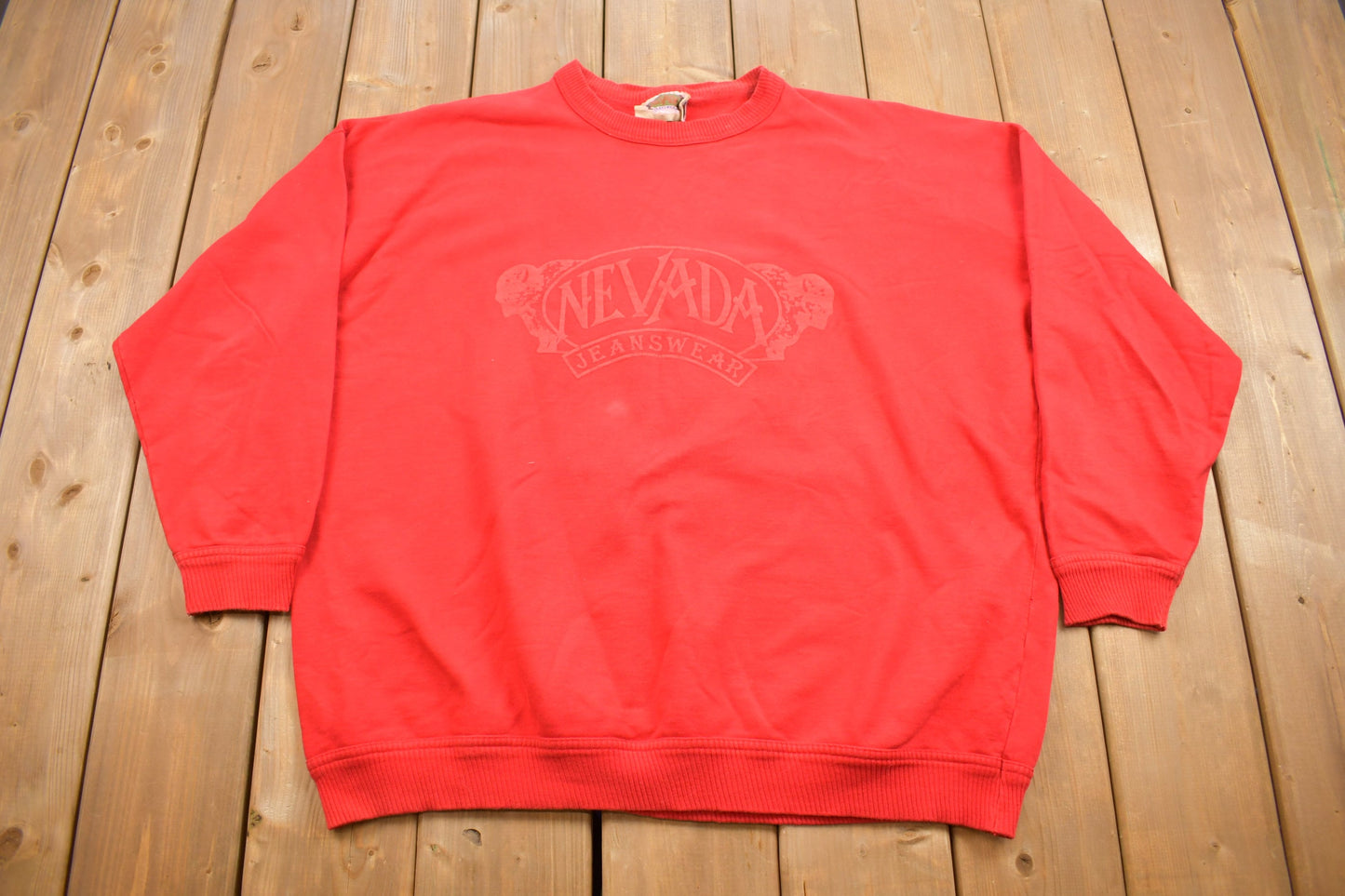 Vintage 1990s Nevada Jeanswear Made in Canada Crewneck Sweatshirt / 90s Crewneck / Made In Canada / Streetwear / Embroidered