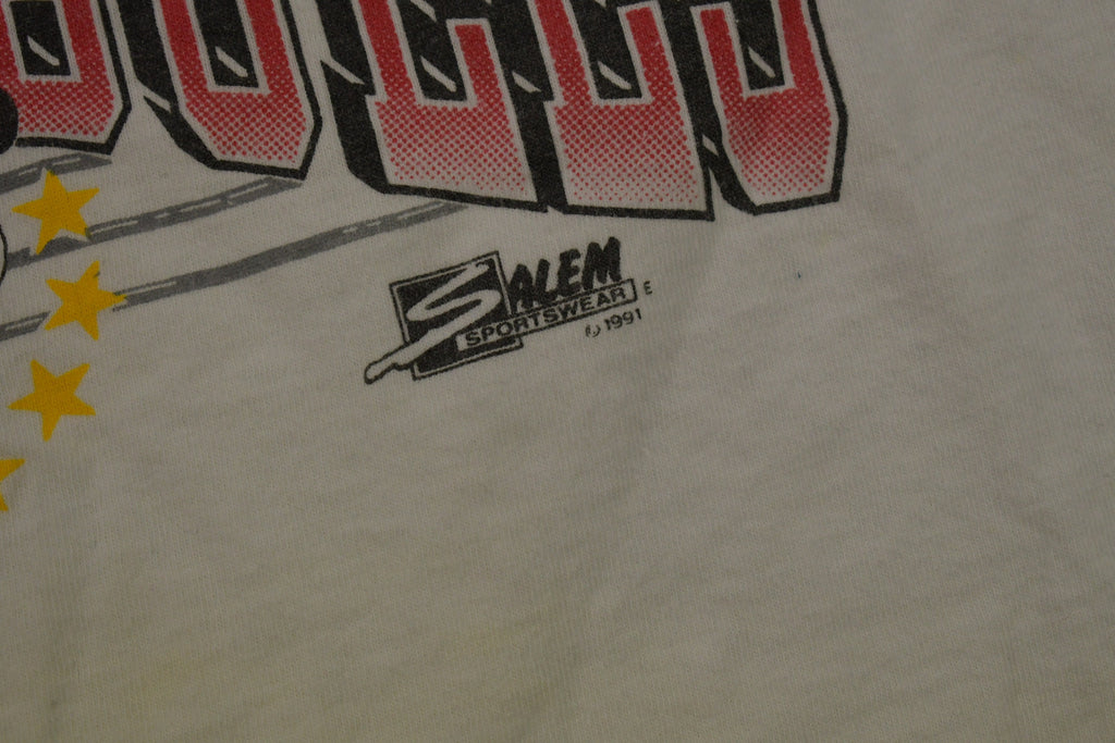 Vintage 1991 Chicago Bulls NBA World Champions T-Shirt Salem Made In USA
