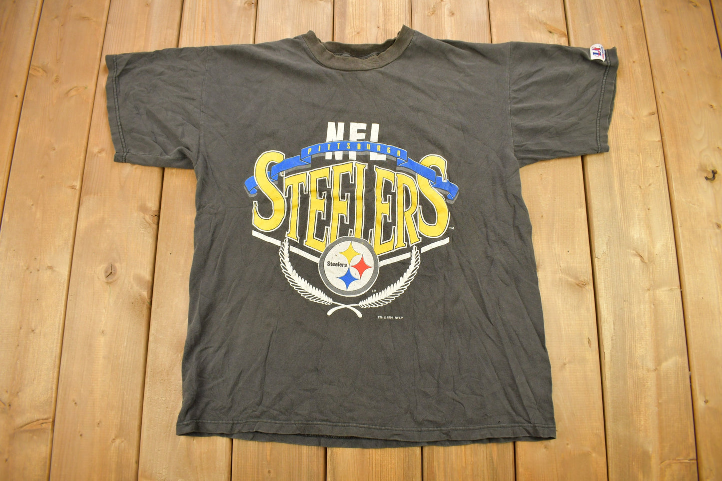 Vintage 1994 Pittsburgh Steelers NFL Logo Athletic T-Shirt