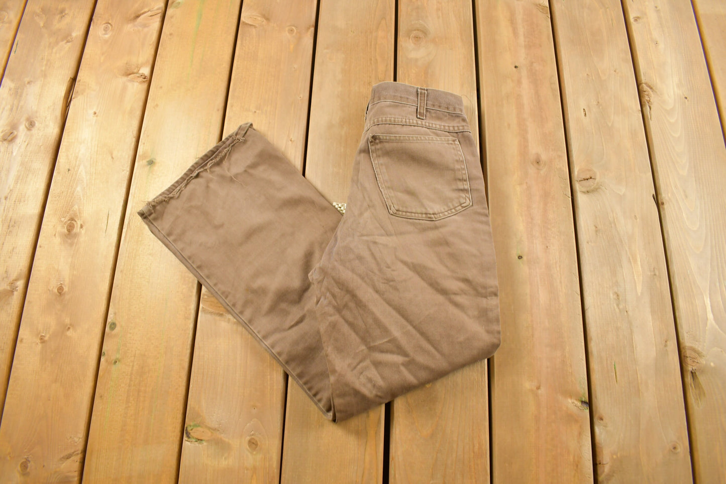 Vintage 1980s Faded Brown Pants Size 27 x 26 / American Vintage / Streetwear Fashion / Vintage Pants