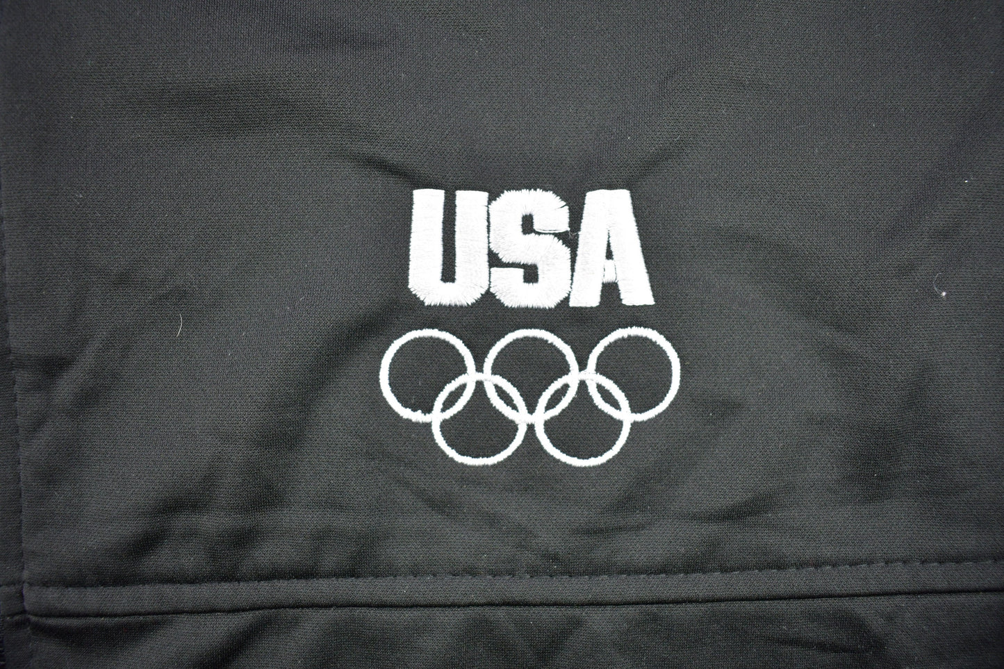 Vintage 1990s USA Olympics Fleece Zip-Up Jacket / 90s USA Sweatshirt / Made In USA / Essential / Streetwear / 90s