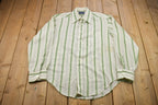 Vintage 1980s Striped Button Up Shirt