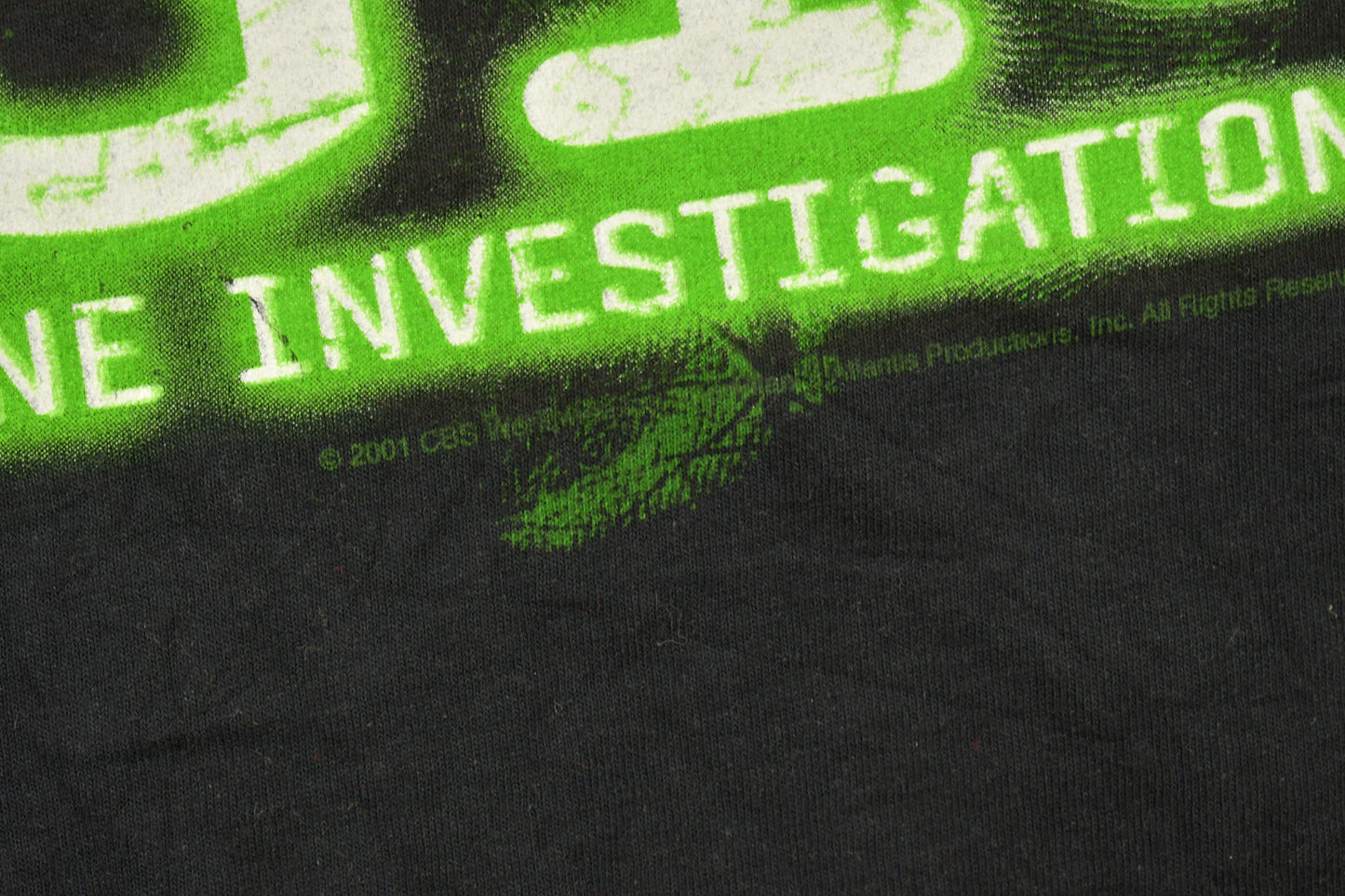 Vintage 2001 CSI Las Vegas Crime Scene Investigation Graphic T Shirt / Vintage T Shirt / Streetwear / Graphic Tee / Vintage TV Promo