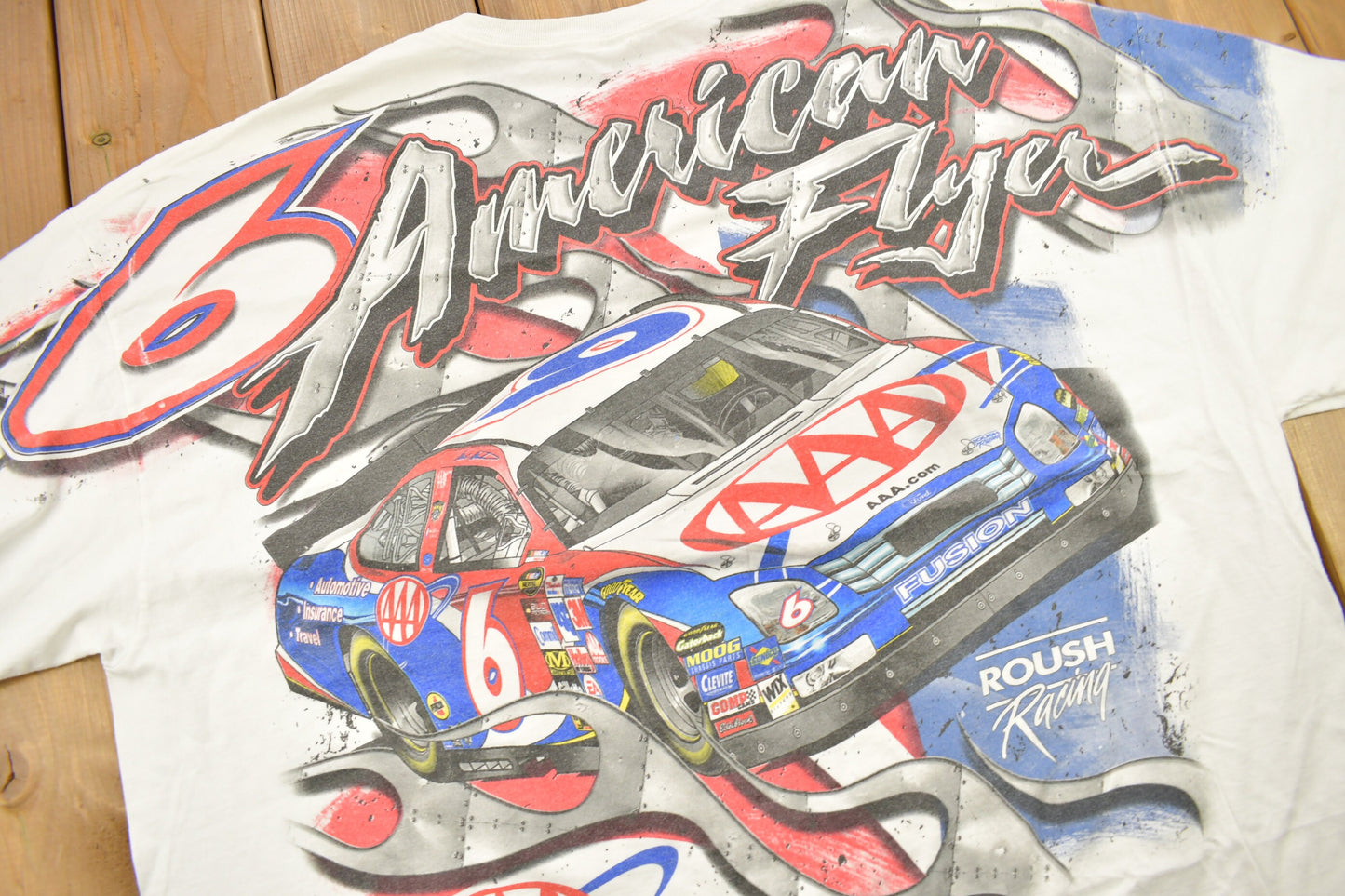 Vintage 1990s Mark Martin Nascar All Over Print Graphic T Shirt / Vintage T Shirt / Streetwear / Rare Vintage / 3XL / American Vintage