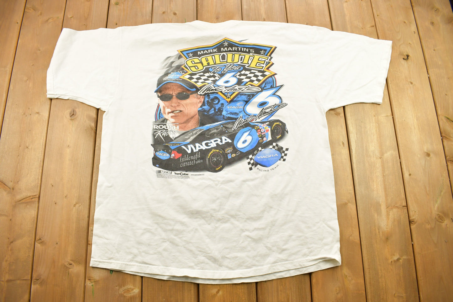 Vintage 1990s Mark Martin Nascar Viagra Racing Graphic T Shirt / Vintage T Shirt / Streetwear / Rare Vintage / American Vintage