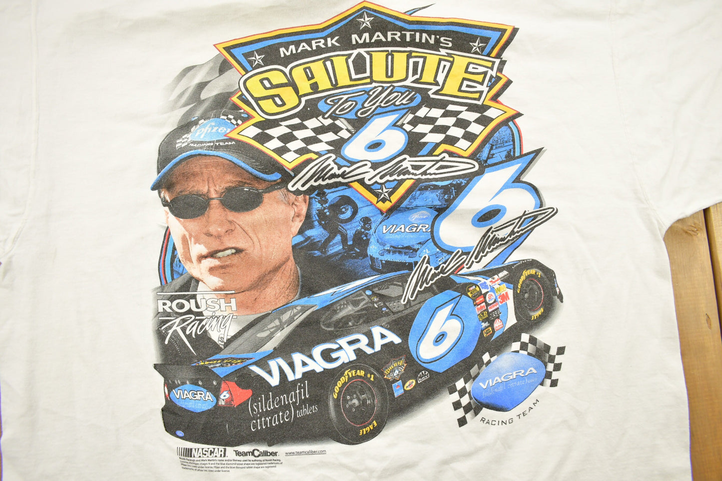 Vintage 1990s Mark Martin Nascar Viagra Racing Graphic T Shirt / Vintage T Shirt / Streetwear / Rare Vintage / American Vintage