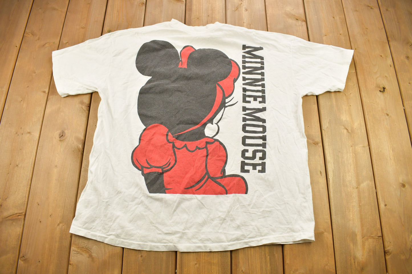 Vintage 1990s Minnie Mouse Double Sided T-Shirt / Size 4XL / Made In USA / 90s Graphic Tee / Cartoonist / Vintage Disney Designs