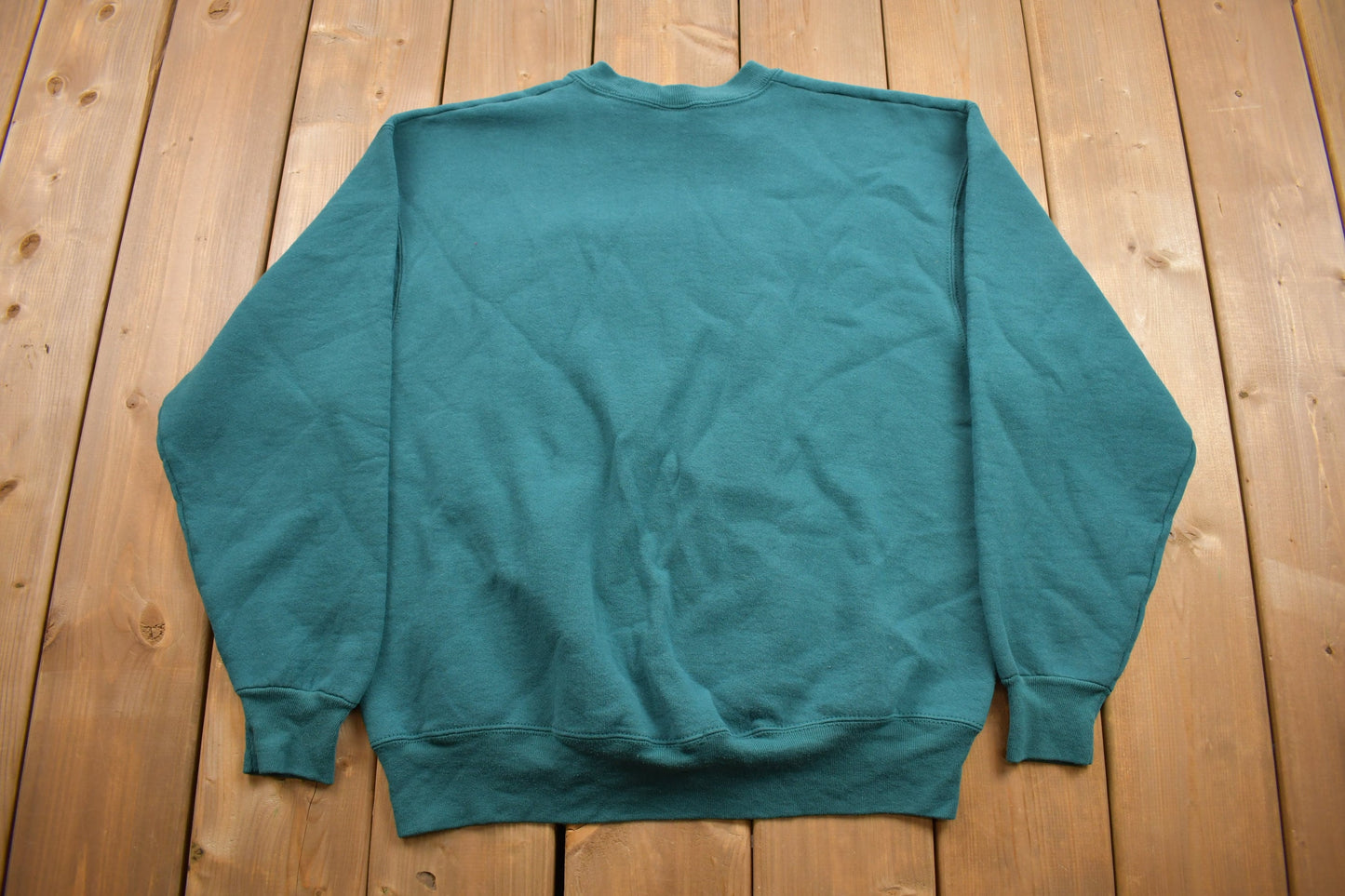 Vintage 1990s Blank Made in USA Cotton Crewneck Sweatshirt / 90s Crewneck / Made In USA / Essential / Streetwear / 90s Blank