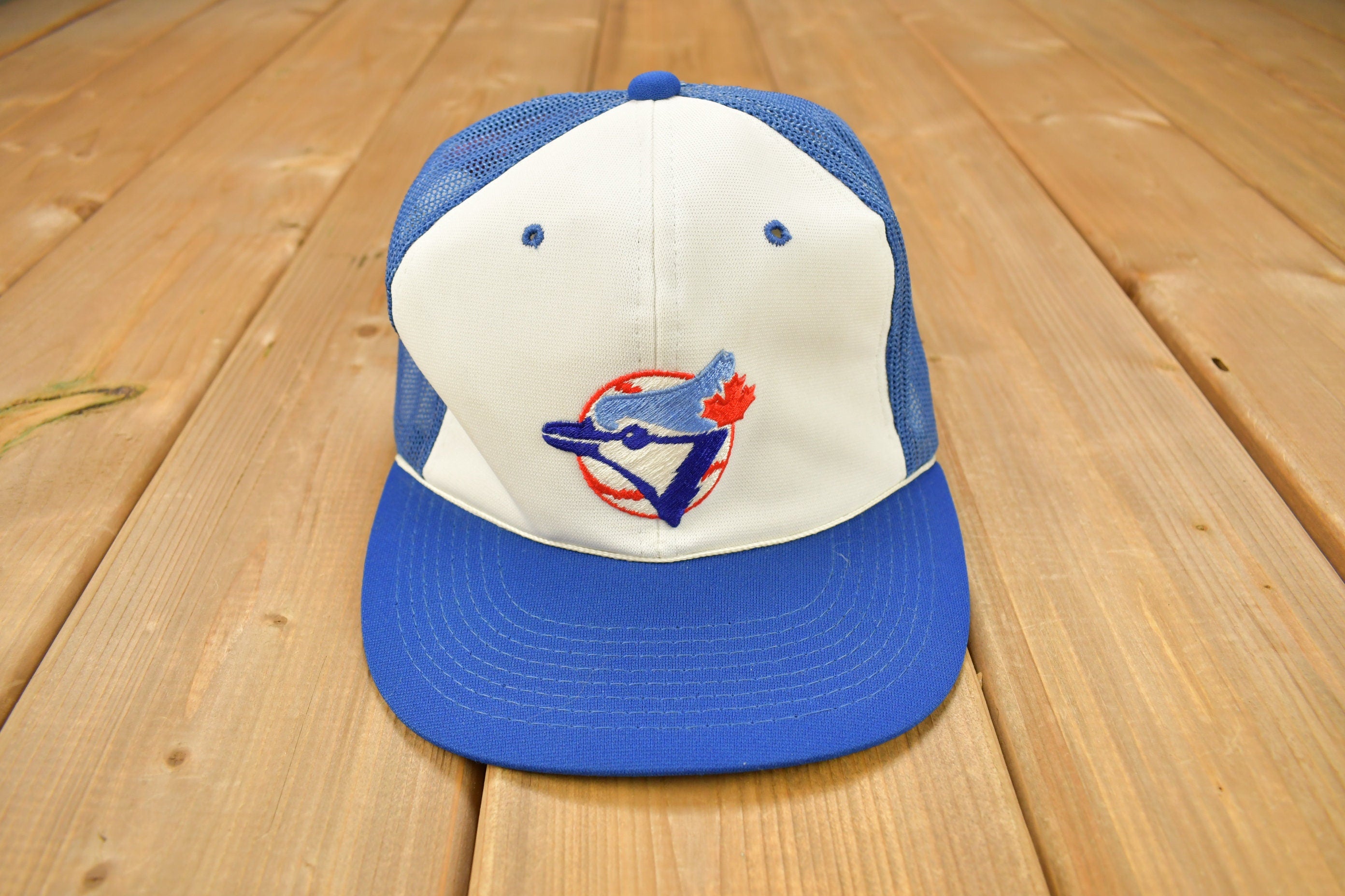 Vintage 1990s Toronto Blue Jays MLB Mesh Snap Back Hat