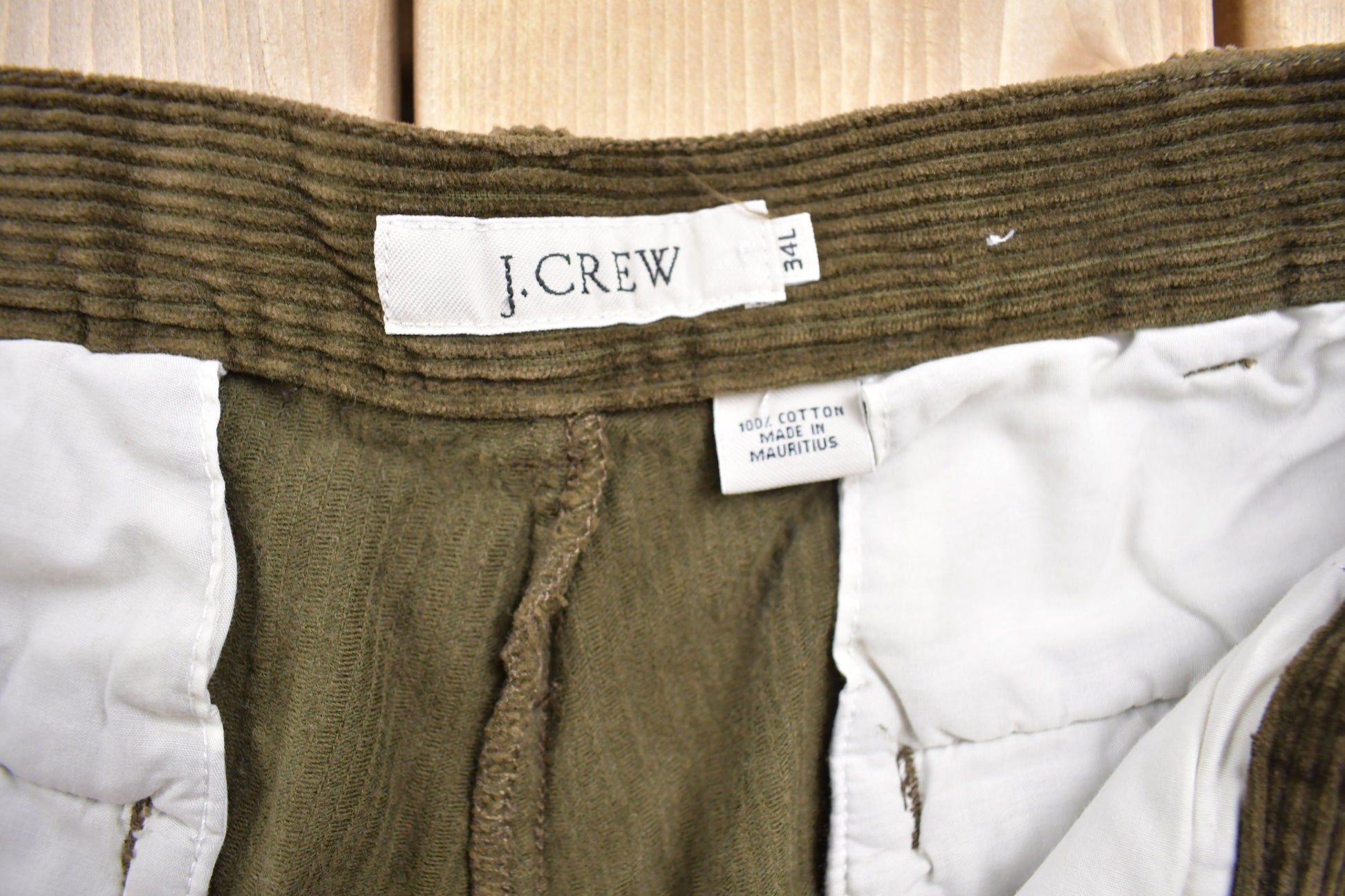 Vintage 1970s J. Crew Brown Corduroy Pants Size 32 x 33