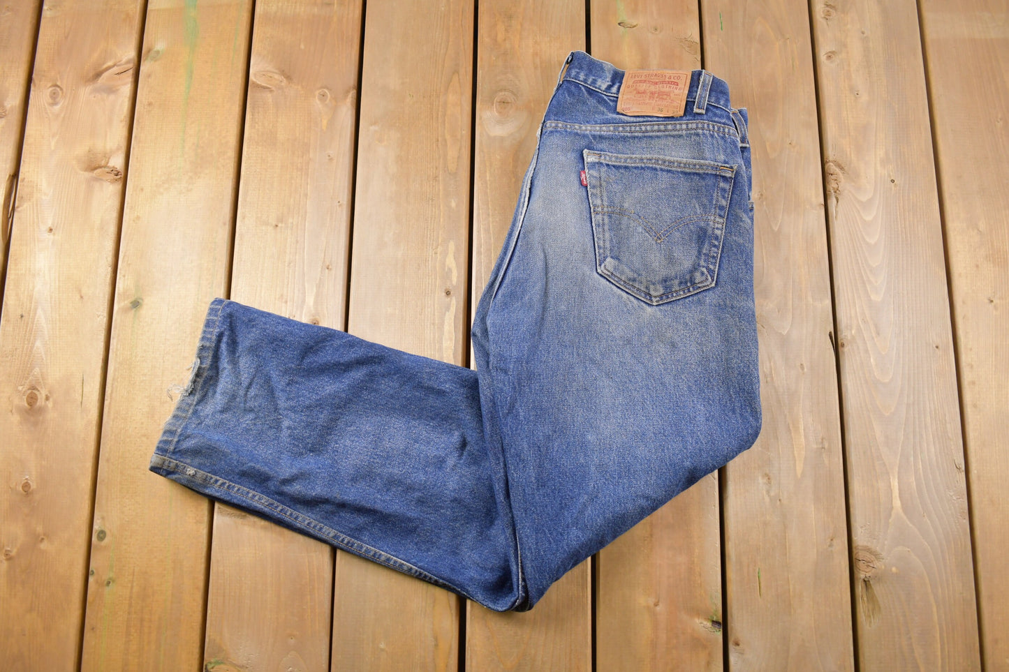 Vintage 1990s Levi's 505 Red Tab Denim Jeans Size 34 x 30 / Vintage Denim / Streetwear / Jeans / Made In USA / Vintage Levi's