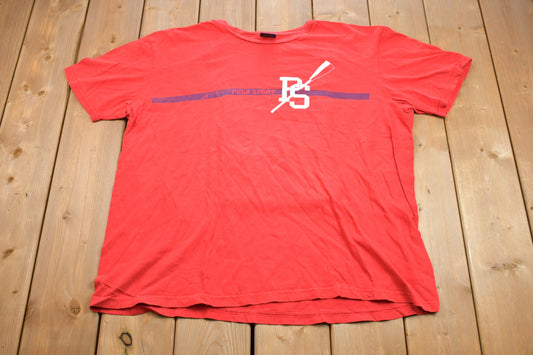 Vintage 1990s Polo Sport Graphic Red T-Shirt / Polo USA / Streetwear / Vintage Ralph Lauren / 1990s Polo Sport