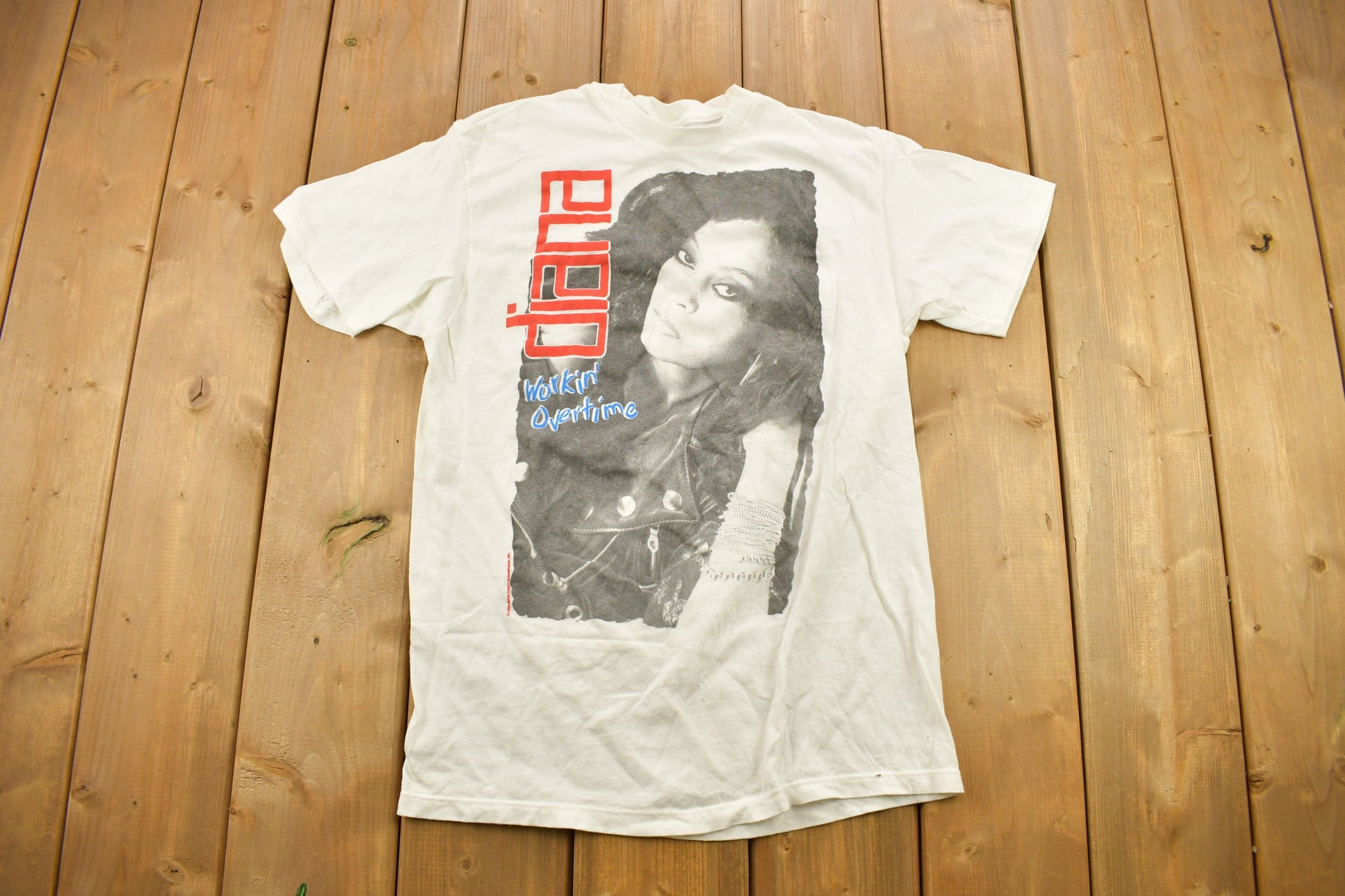 Vintage 1989 Diana Ross Workin' Overtime Band T-shirt