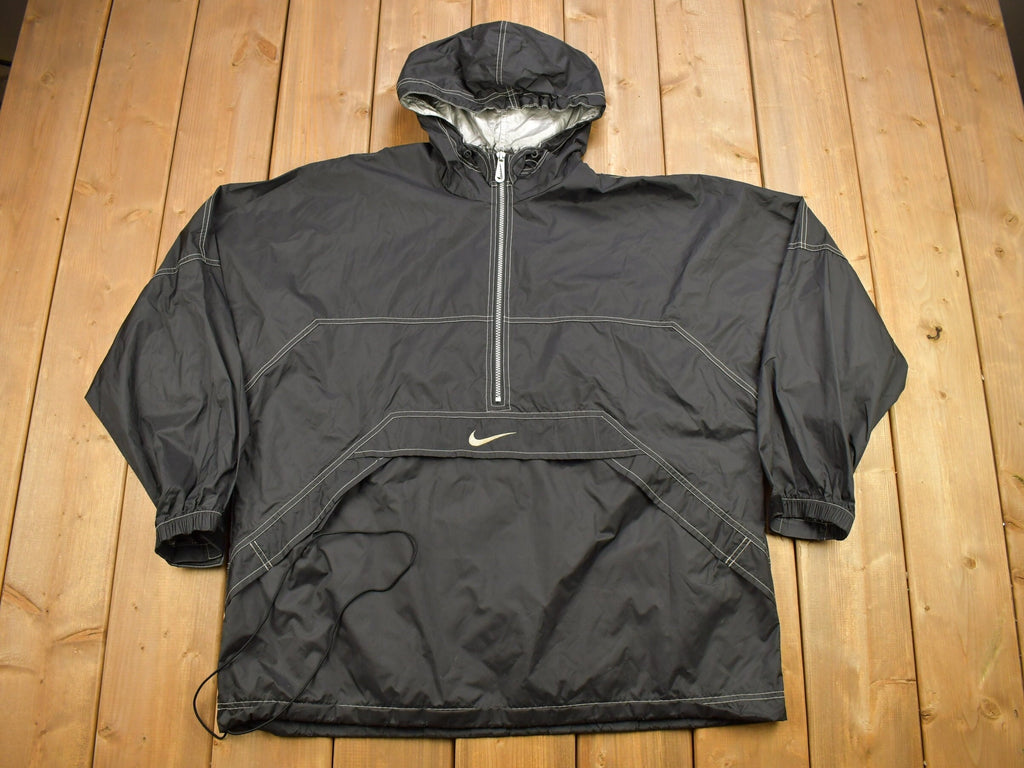 Vintage 1990s Nike Mini Swoosh Half Zip Windbreaker Jacket