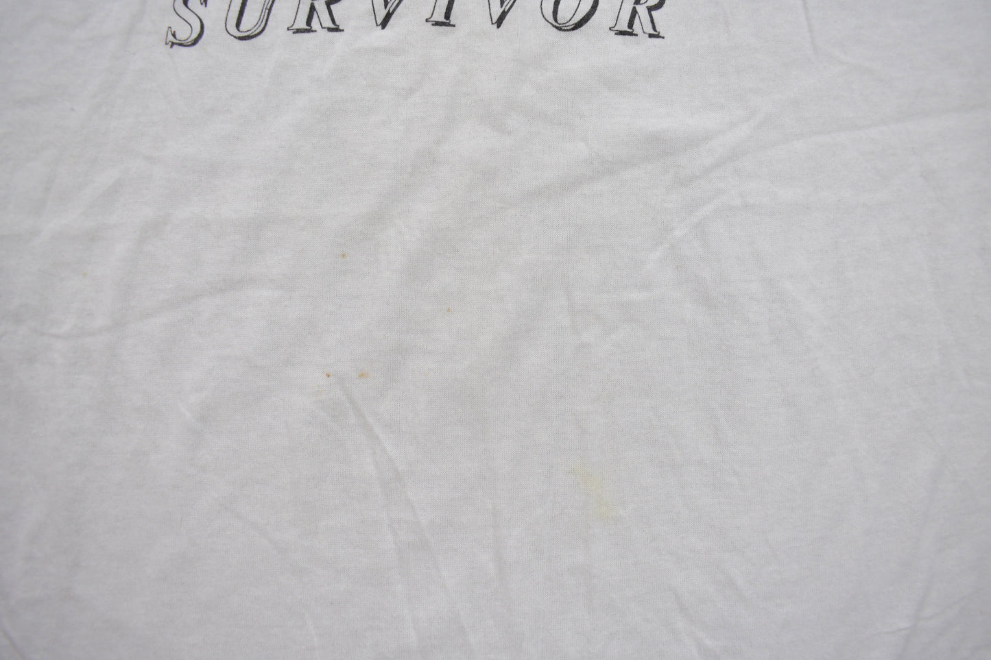 Vintage 1980s CPC Survivor Hugger Graphic T Shirt / Vintage T Shirt / Stained / Streetwear / Rare Vintage / Single Stitch / Made In USA