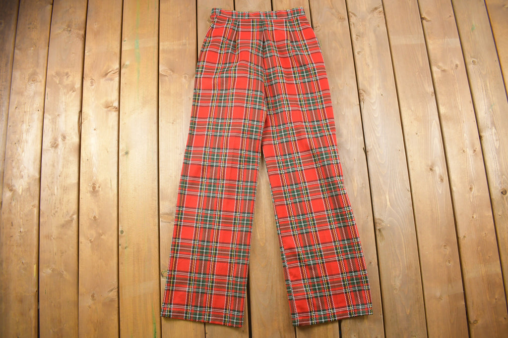 Vintage 1960s Jack Winter Wool Plaid Pants