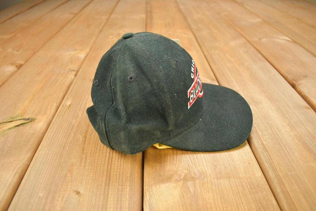 Vintage 1990s Deadstock Chicago Blackhawks NHL Strap Back Hat
