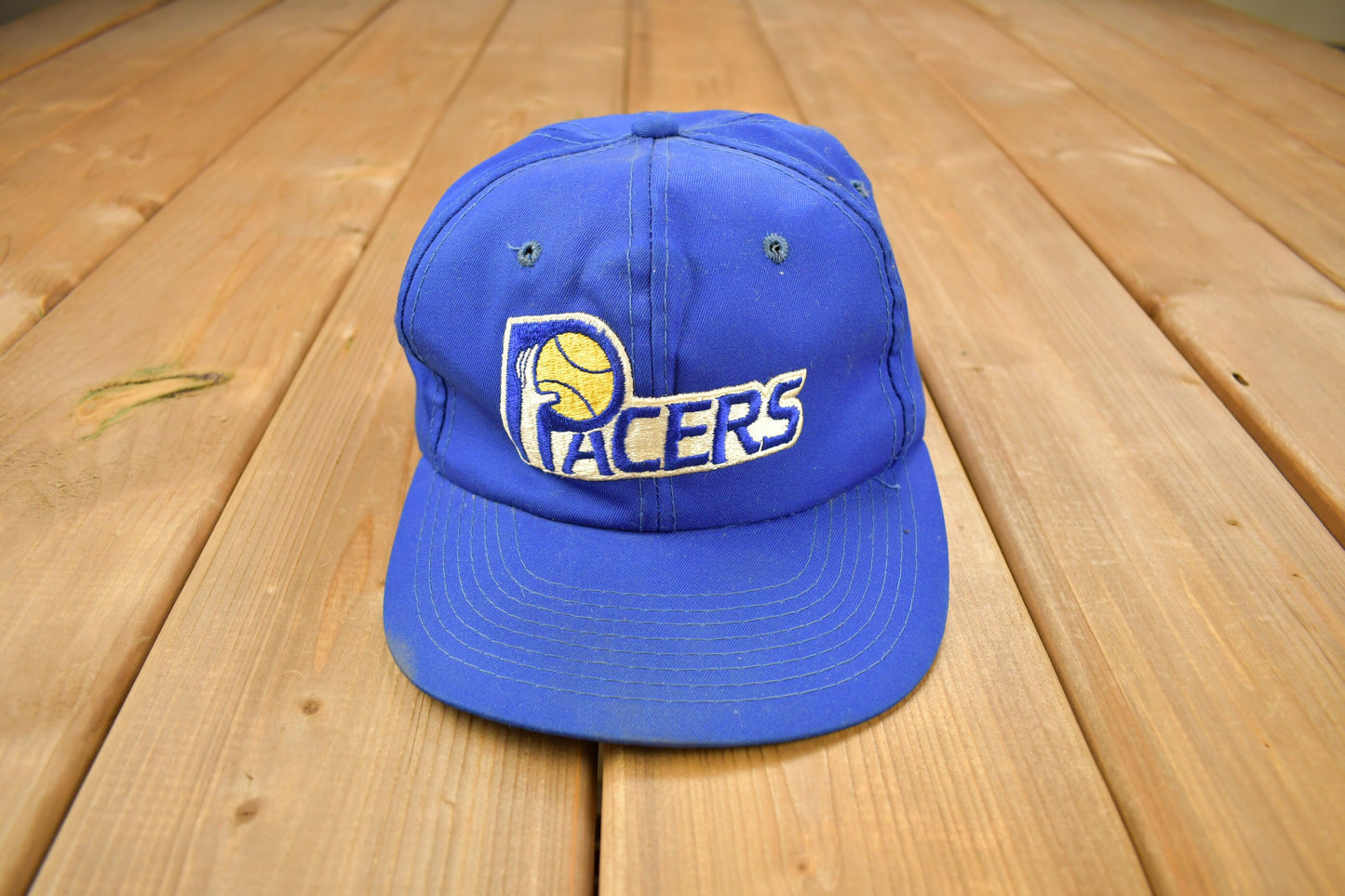 Vintage 1990s Indiana Pacers NBA Snap Back Hat / OSFA / 90s Snap Back / Vintage Hat / Embroidered / Vintage Pacers