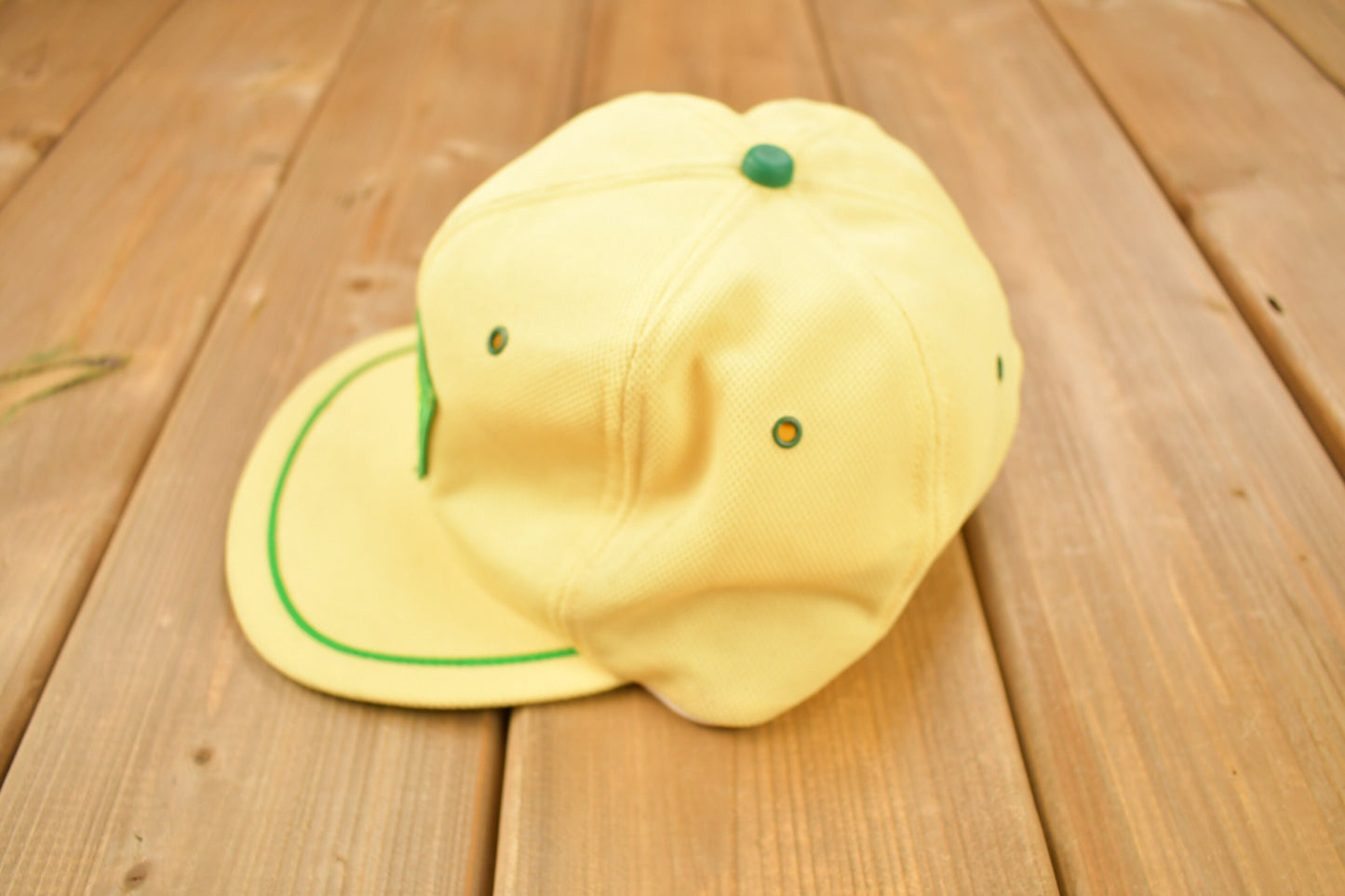 Vintage 1990s MSA Safety Company Yellow Snap Back Hat / OSFA / 90s Hat / Vintage Snap Back / Souvenir Cap / Made In USA