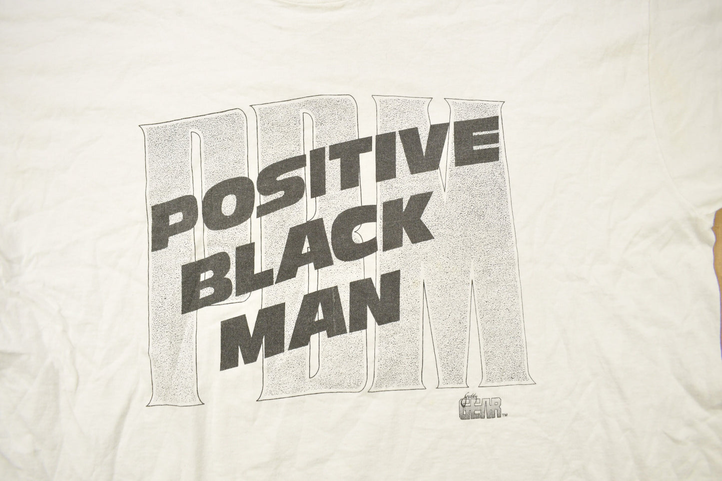 Vintage 1990s Positive Black Man Graphic T Shirt / Vintage T Shirt / Streetwear / Graphic Tee / Single Stitch / Made In USA / Size 3XL