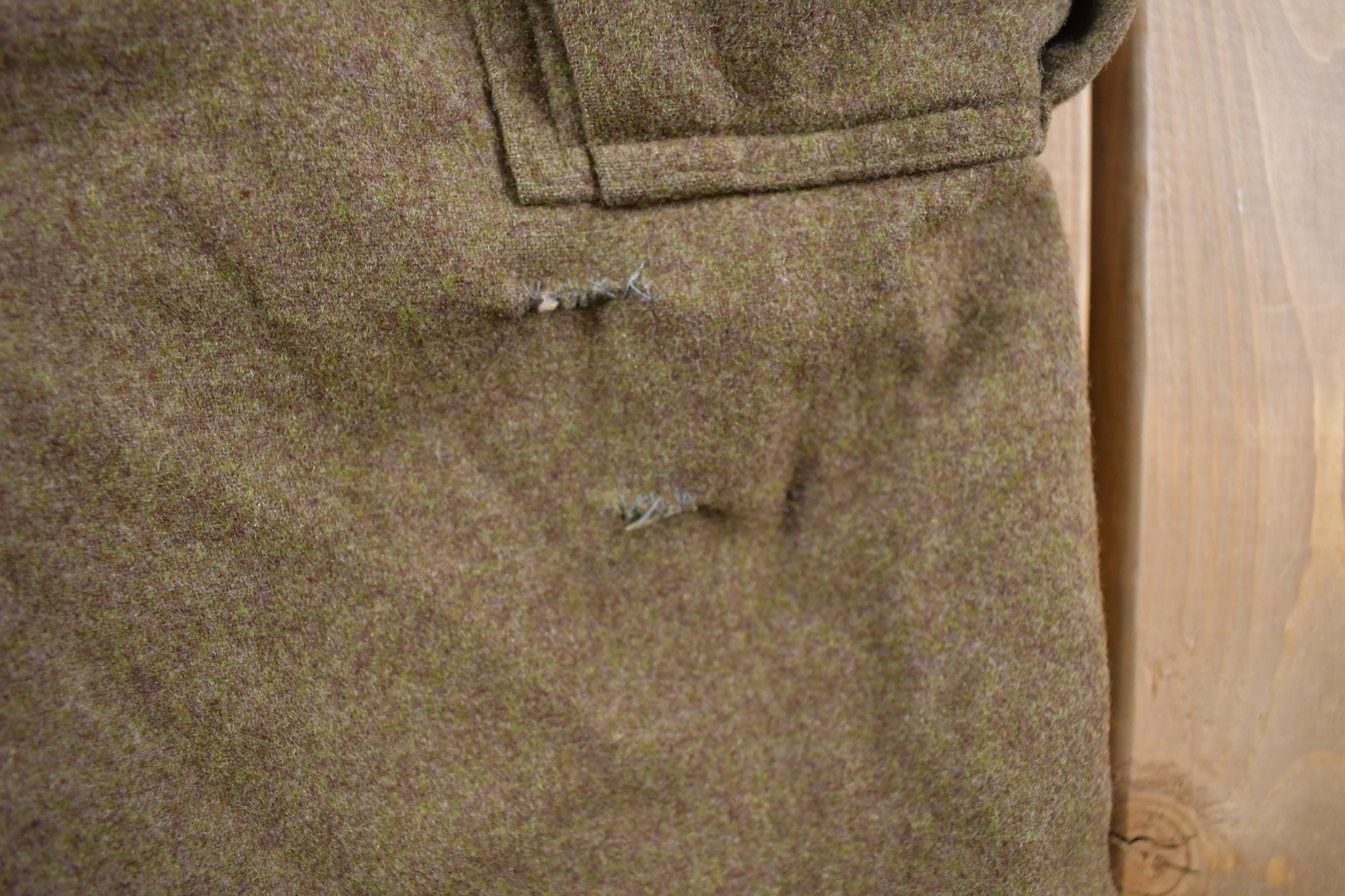 Vintage 1960s Rübezahl Bekleidung Military Wool Cargo Pocket Pants