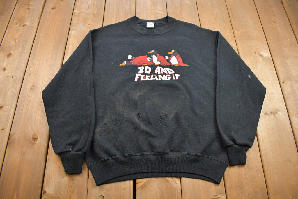 Vintage 1990s "30 and Feeling It" Distressed Crewneck Sweatshirt