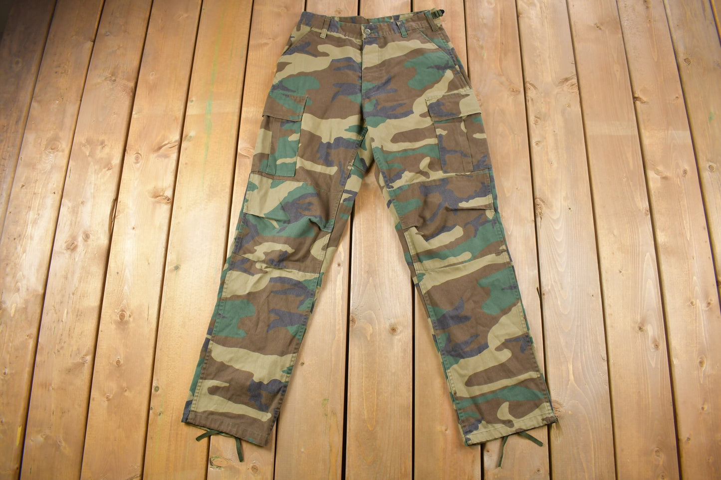 Vintage 2001 US Army Military Camouflage Cargo Pants Size 29 x 31