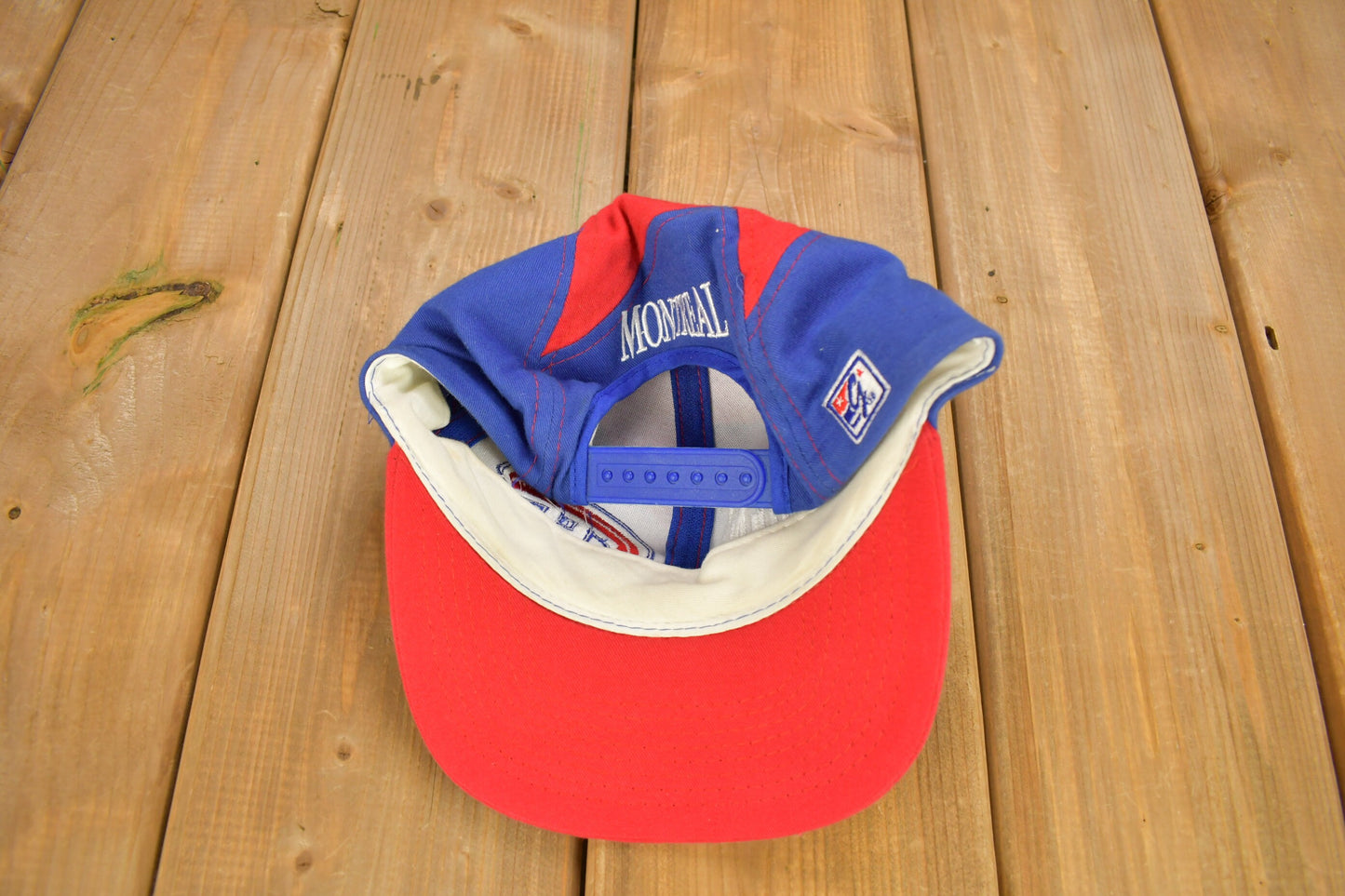 Vintage 1990s Montreal Canadiens Star Pattern Snap Back Hat