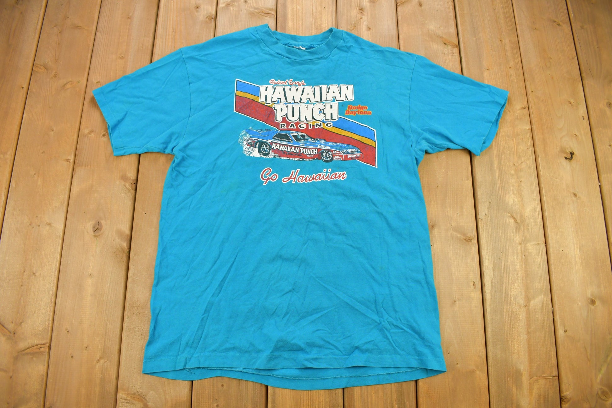 Vintage 1980s Hawaiian Punch Racing Graphic T-Shirt