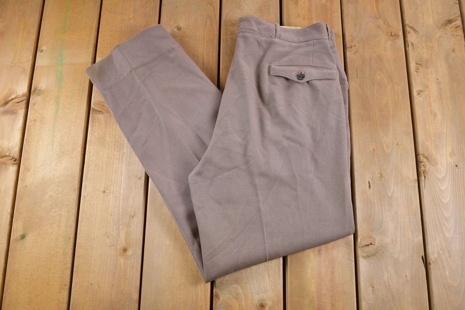 Vintage 1950s Montague Burton Trousers Size 30 x 29