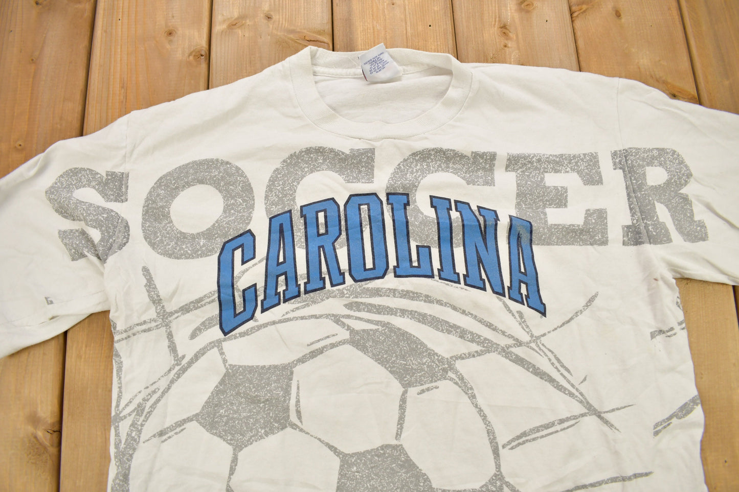 Vintage 1990s University Of North Carolina Collegiate Soccer T-Shirt