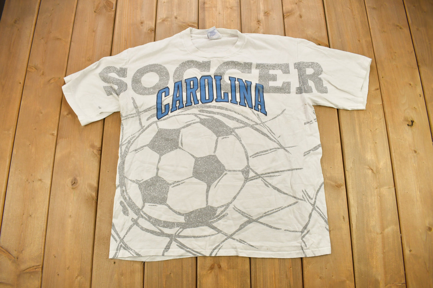 Vintage 1990s University Of North Carolina Collegiate Soccer T-Shirt